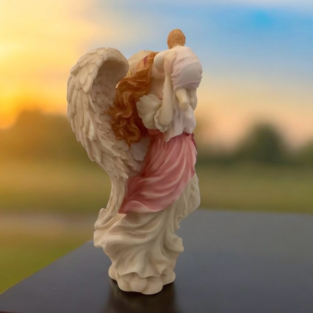 Angel Statue Motherhood Series Mariah, ‘Heavenly Joy” By Roman Seraphim Classics - Picture 2 of 10
